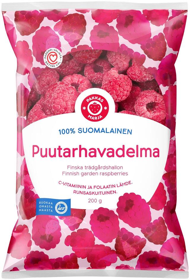 Pakkasmarja 200g suomalainen puutarhavadelma