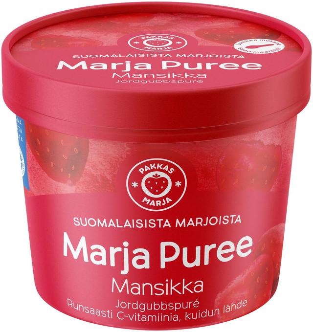 Pakkasmarja Marja Puree 150g suomalainen mansikkasose