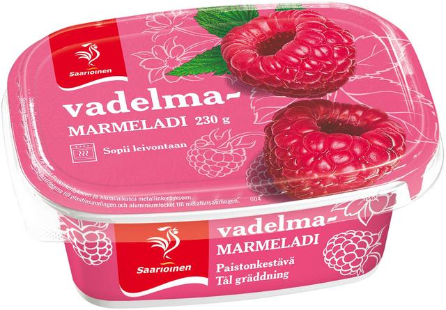 Saarioinen Vadelmamarmeladi 230g