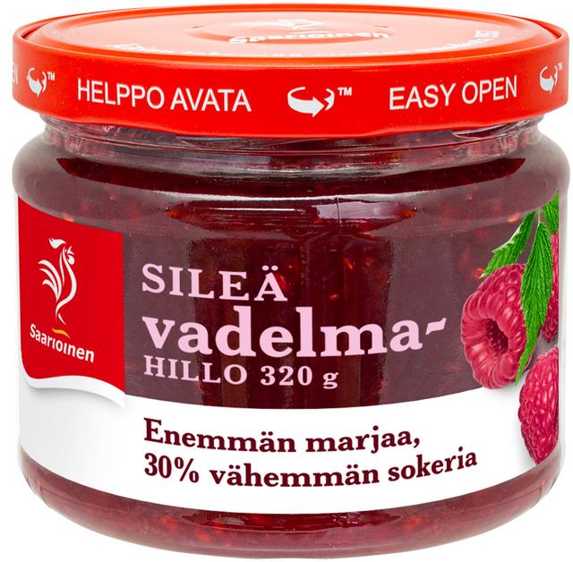 Saarioinen Vadelmahillo vähemmän sokeria 320g