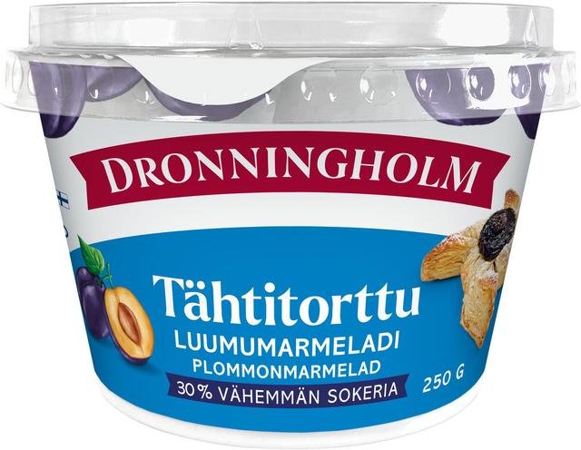 Dronningholm Tähtitorttu Luumumarmeladi vähemmän sokeria 250g