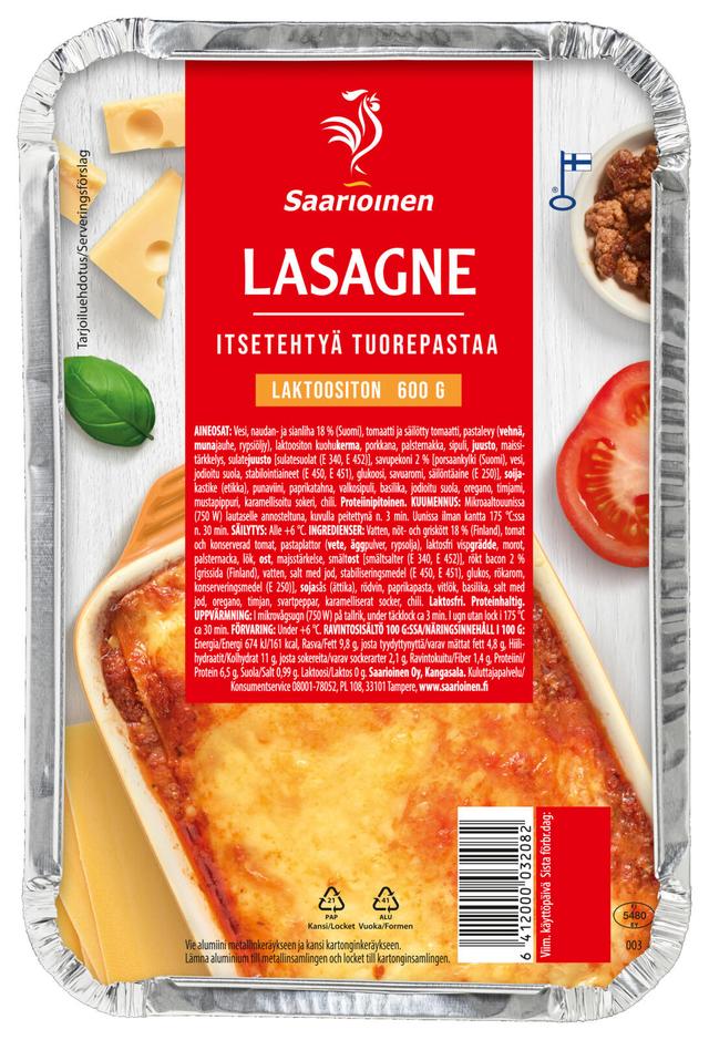 Saarioinen Lasagne 600g