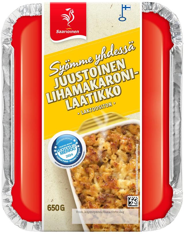 Saarioinen Syömme yhdessä Juustoinen lihamakaronilaatikko 650g