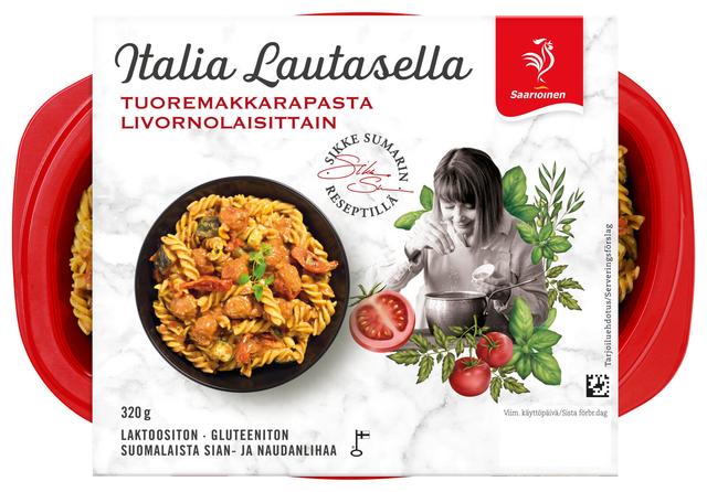 Saarioinen Tuoremakkarapasta livornolaisittain 320g