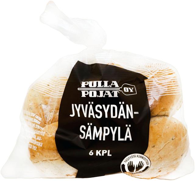 Pulla Pojat 360g Jyväsydän sämpylä 6kpl