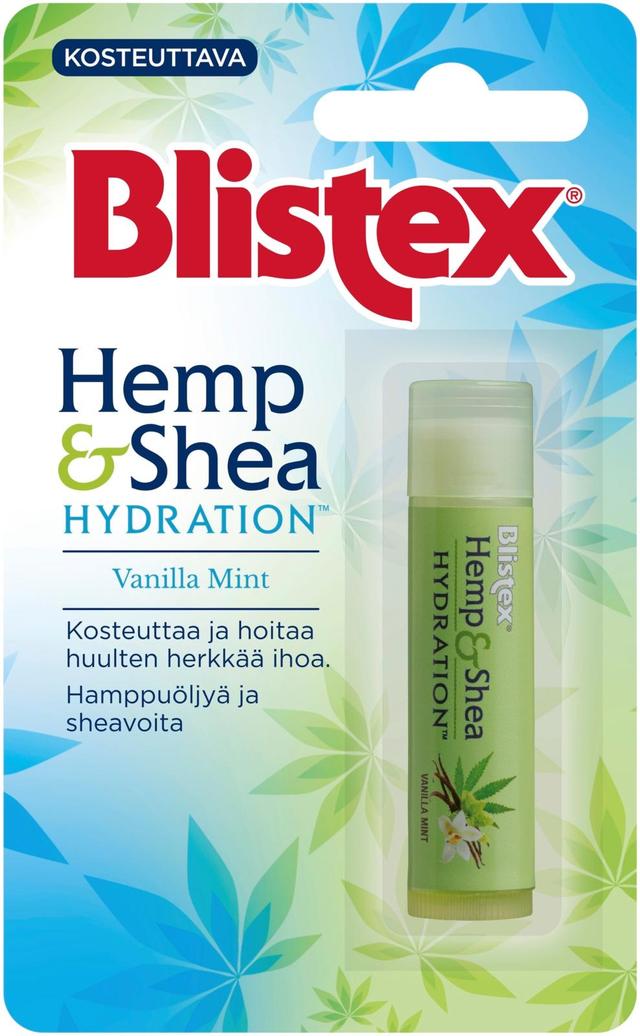 Blistex Hemp & Shea Hydration Vanilla Mint Vanilja-minttu huulivoide 4,25g