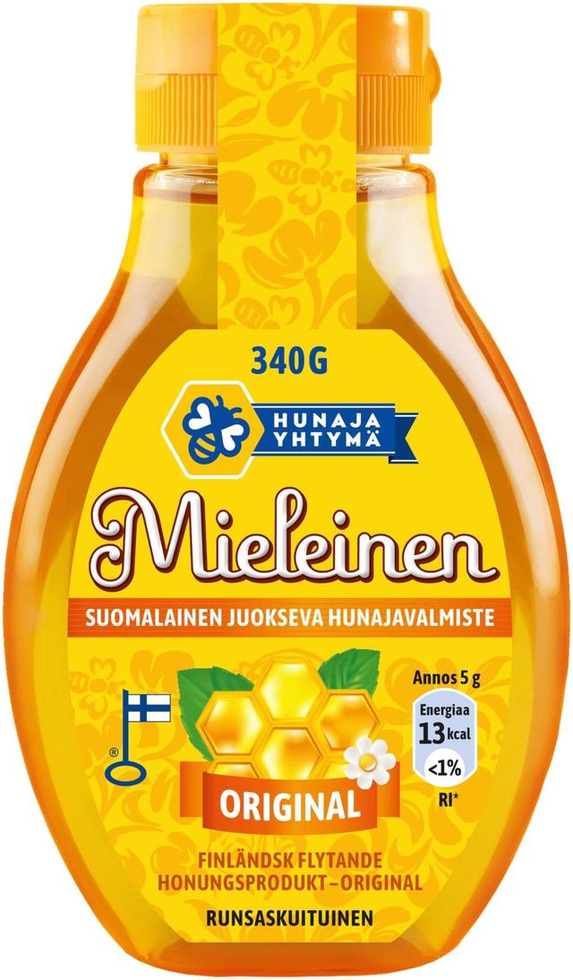 Mieleinen suomalainen juokseva hunajavalmiste original 340g