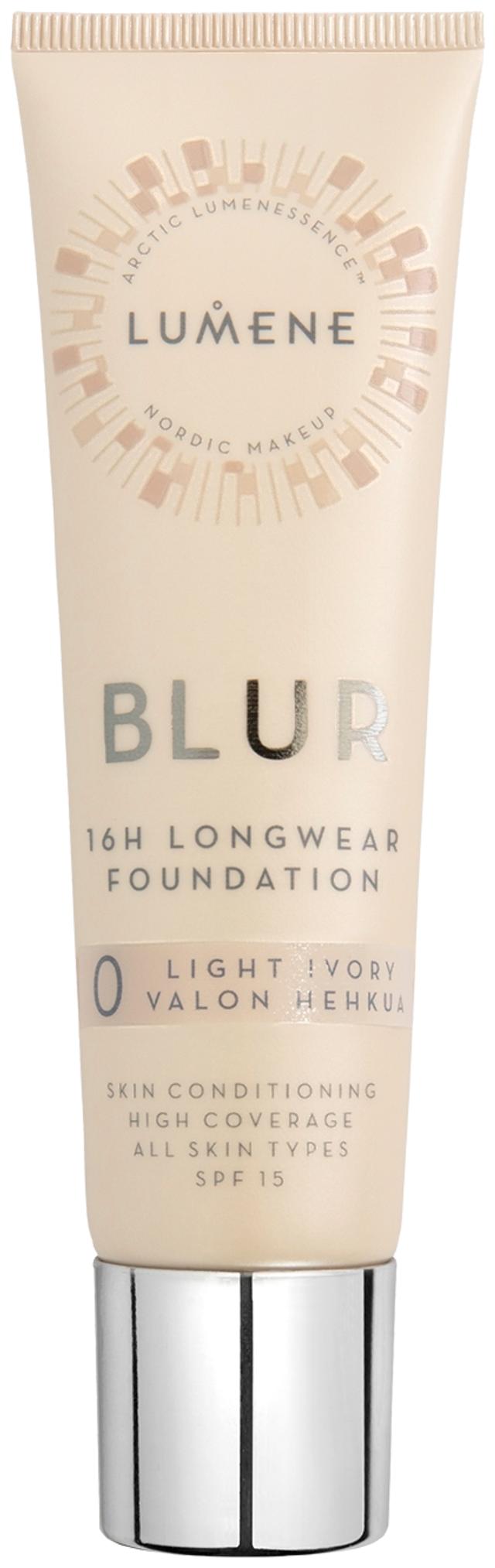 Lumene Blur Pitkäkestoinen meikkivoide SK15 0 Valon hehkua 30ml