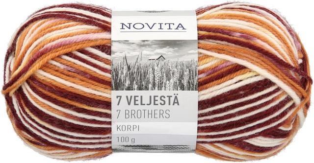 Novita lanka 7 Veljestä Korpi 100g 829