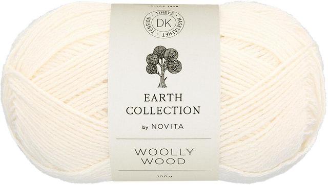 Novita lanka Woolly Wood 100 g luonnonvalkoinen 010