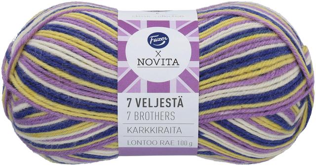 Fazer x Novita Neulelanka 7 Veljestä Karkkiraita Lontoon Rae