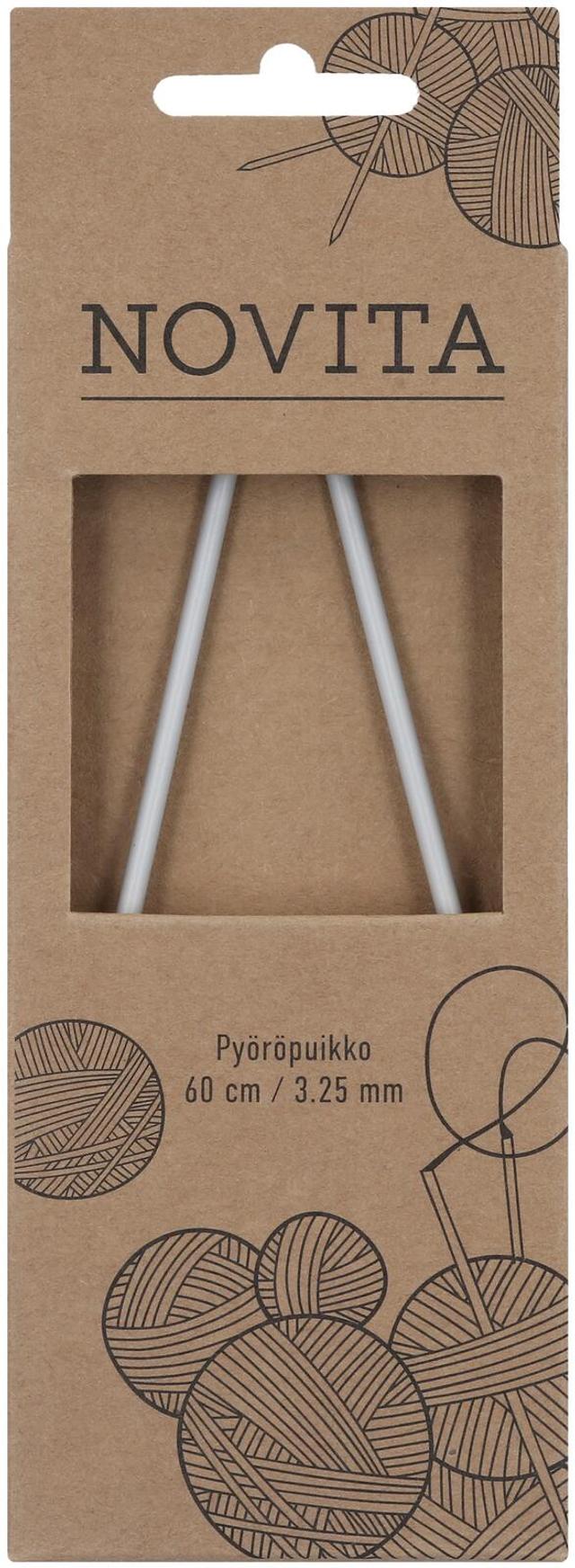 Novita Pyöröpuikko 60cm - 3,25 mm harmaa