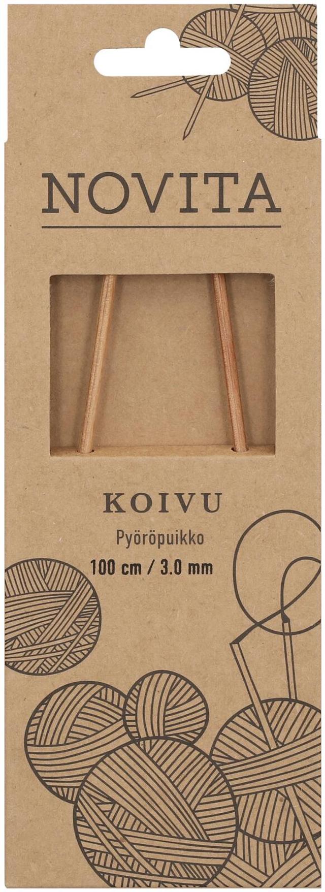 Novita Pyöröpuikko Koivu 100cm - 3mm