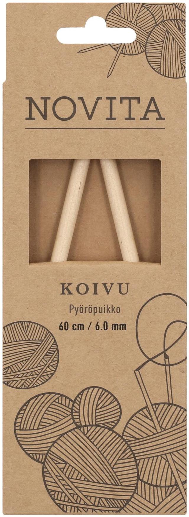 Novita Pyöröpuikko koivu 60cm - 6mm