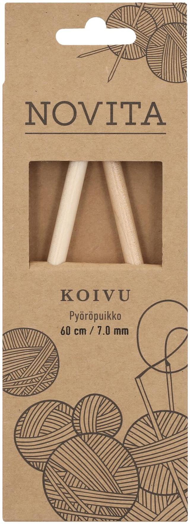 Novita Pyöröpuikko koivu 60cm - 7mm