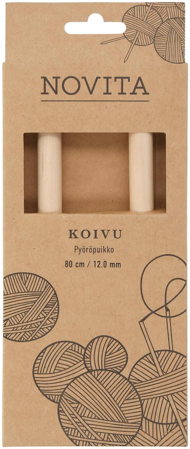 Novita Pyöröpuikko koivu 80cm - 12mm