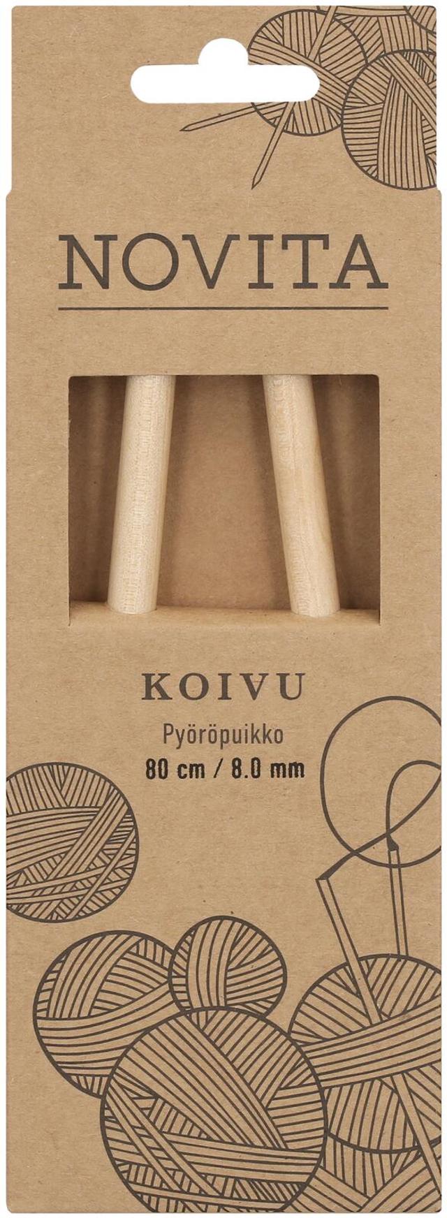 Novita Pyöröpuikko koivu 80cm - 8mm