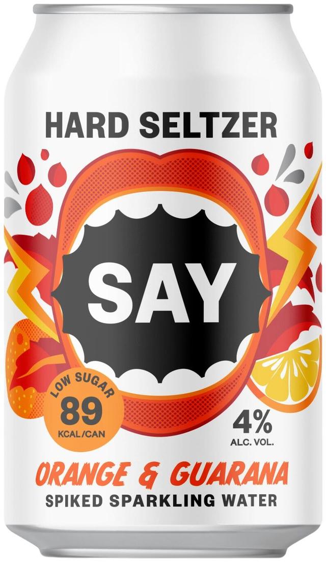 SAY Orange-Guarana Seltzer 4% 33 cl