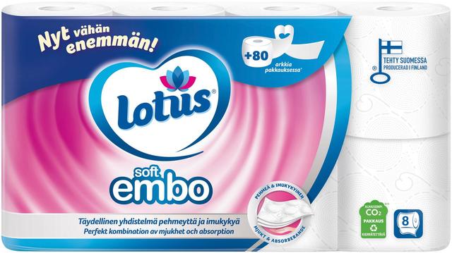 LOTUS Soft Embo WC-paperi 8 rll