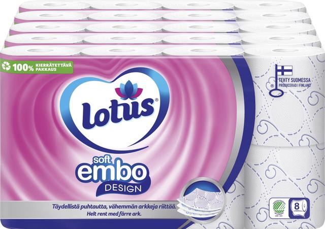 Lotus Soft Embo Design Wc-paperi 40 rll