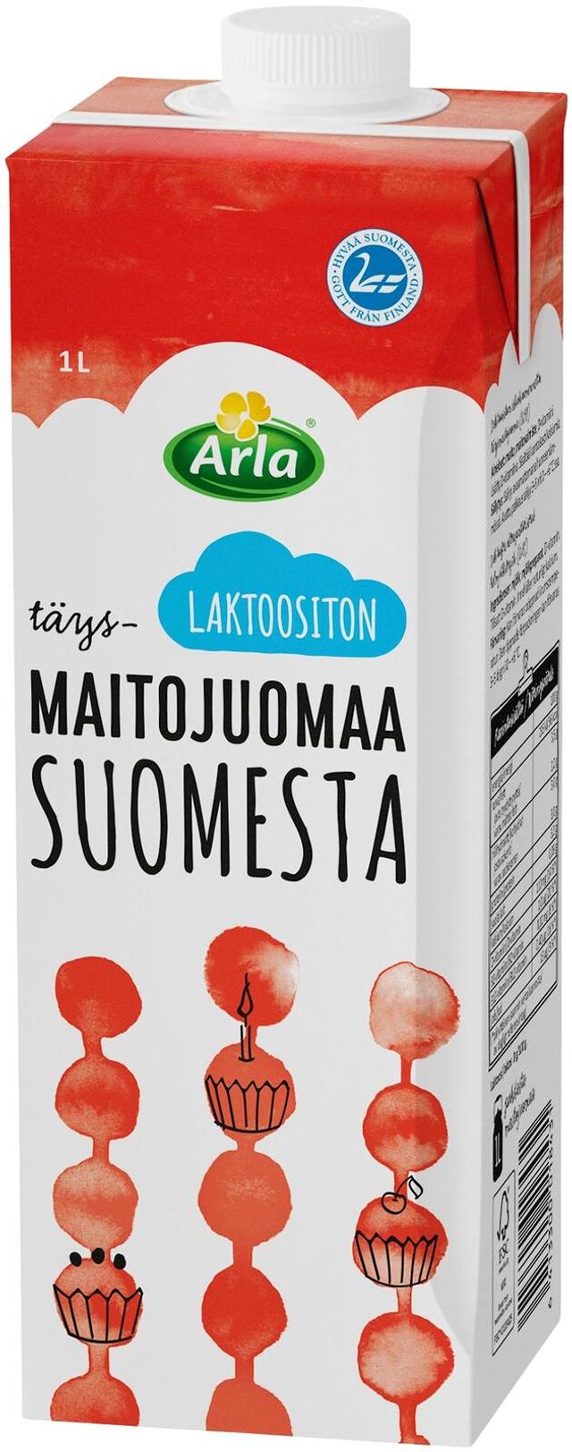 Arla Täysmaitojuoma 1 L UHT laktoositon