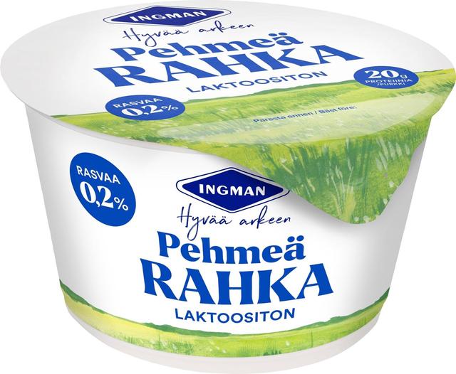 Ingman pehmeä mieto laktoositon maitorahka 200g