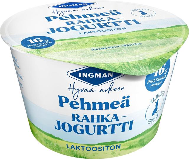 Ingman Rahkajogurtti maustamaton 200 g laktoositon