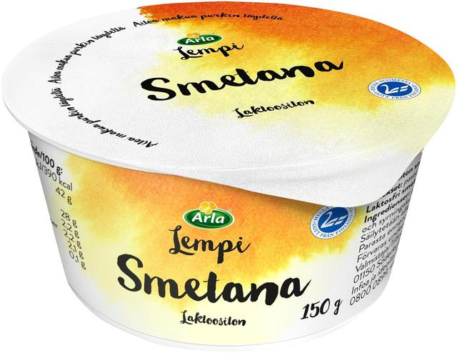 Arla Lempi Smetana 150 g laktoositon