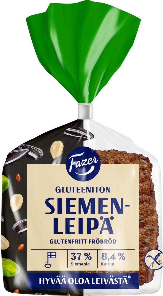 Fazer Siemenleipä Gluteeniton 3kpl 165g