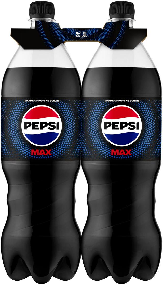 2 x Pepsi Max virvoitusjuoma 1,5 l