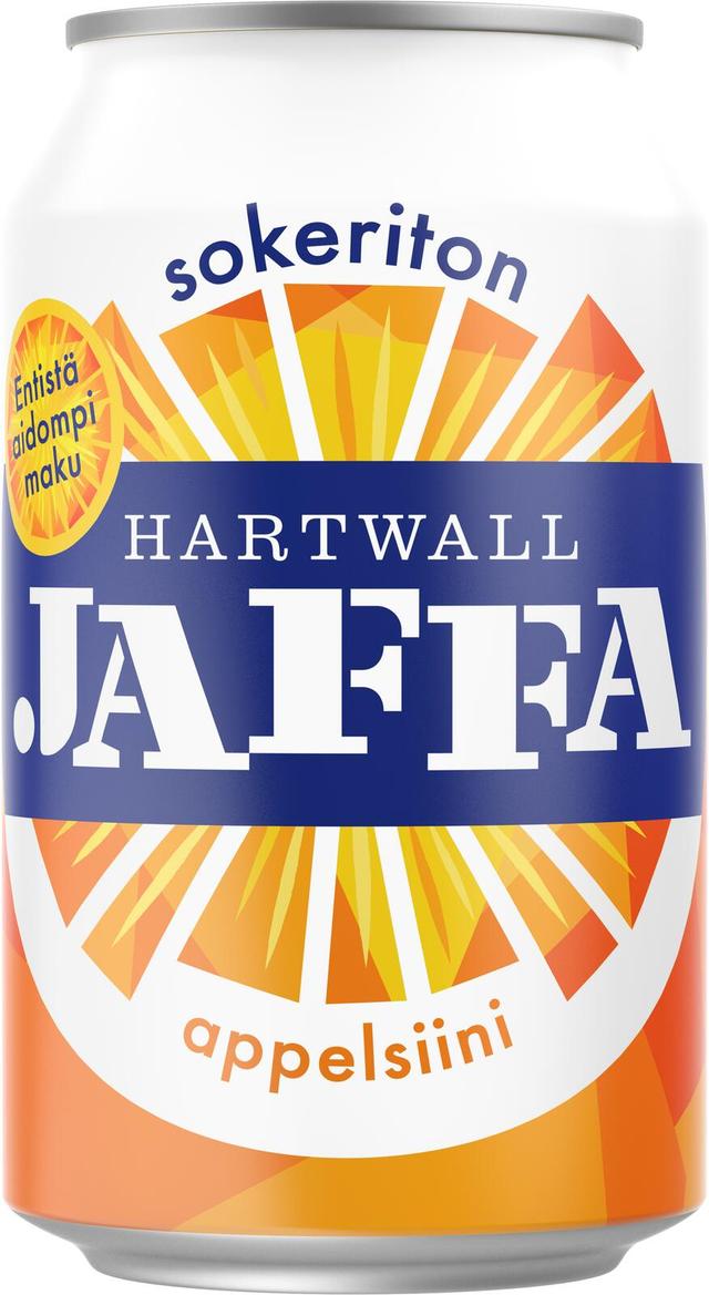 Hartwall Jaffa Appelsiini Sokeriton virvoitusjuoma 0,33 l