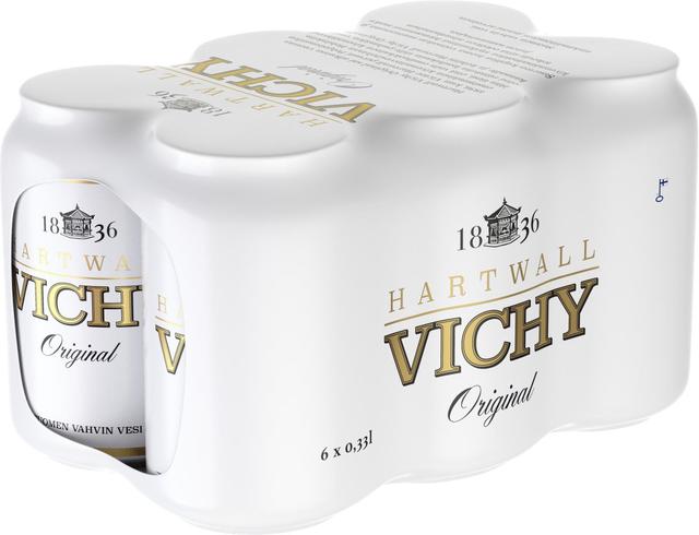 6 x Hartwall Vichy Original kivennäisvesi 0,33 l