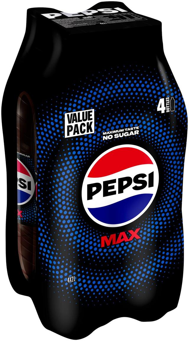 4 x Pepsi Max virvoitusjuoma 2,0 l
