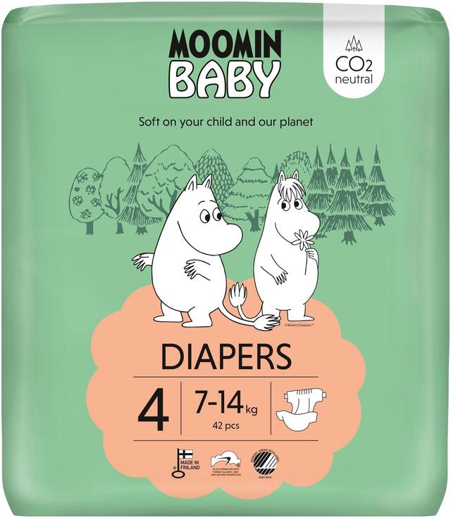 Moomin Baby Diapers teippivaippa  4 - 42 kpl 7-14 kg