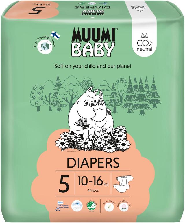 Muumi Baby Diapers teippivaippa 5 - 44 kpl 10-16 kg