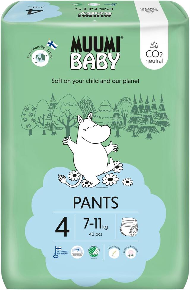 Muumi Baby Pants housuvaippa 4 - 40 kpl  7-11 kg