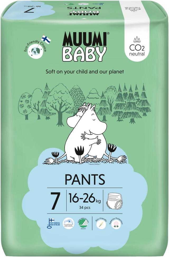 Muumi Baby Pants housuvaippa 7 - 34 kpl 16-26 kg