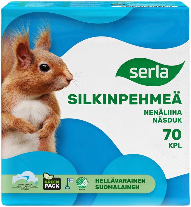 Serla Silkinpehmeä nenäliina 70kpl