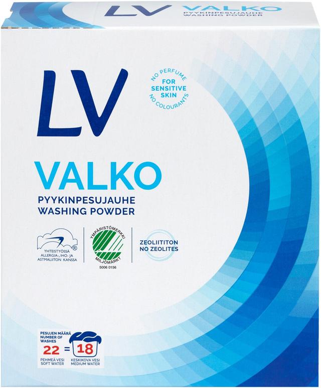 LV 750 g Valko pyykinpesujauhetiiviste