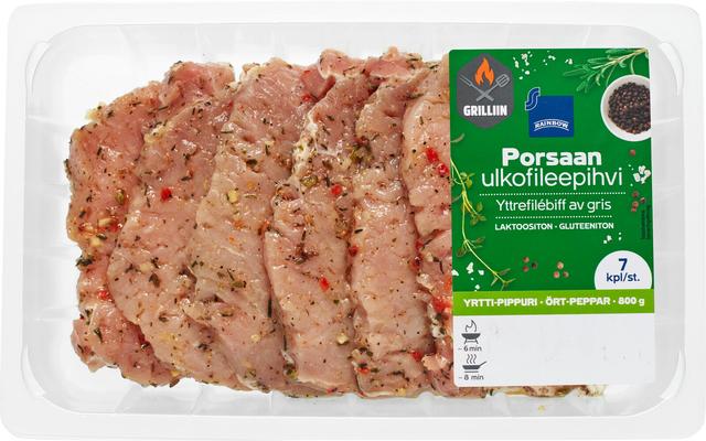 Rainbow porsaan ulkofileepihvi yrtti-pippuri 800g