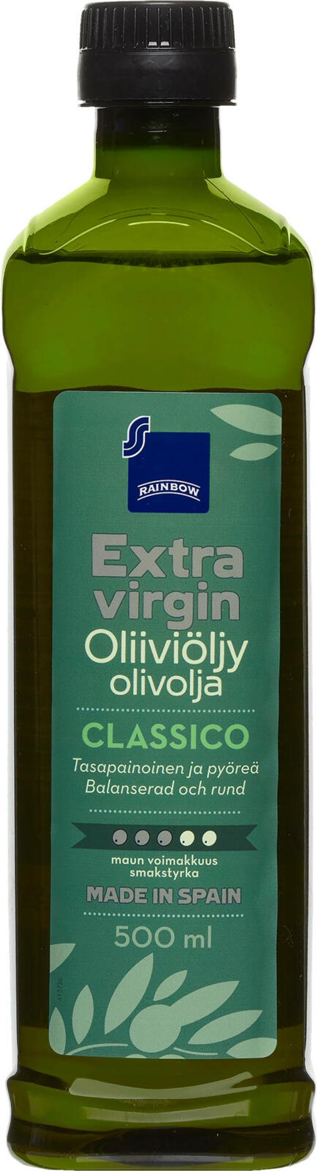 Rainbow 500ml Classico extra virgin oliiviöljy