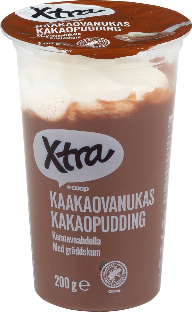 Xtra kaakaovanukas kermavaahdolla 200 g