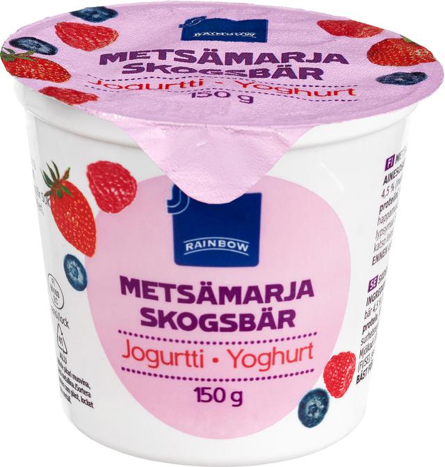 Rainbow 150 g Metsämarjajogurtti