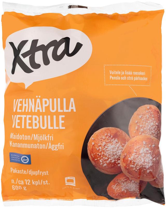 Xtra vehnäpulla, 600 g, 12 kpl esipaistettu pakaste