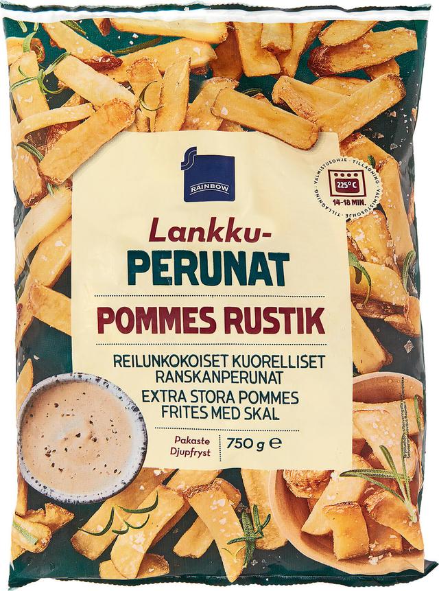 Rainbow 750g lankkuperunat pakaste