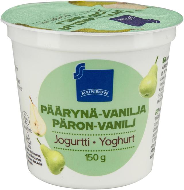 Rainbow 150 g Päärynä-vaniljajogurtti