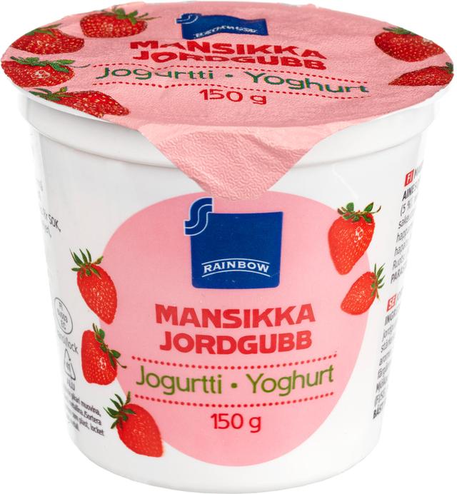 Rainbow 150 g mansikka jogurtti