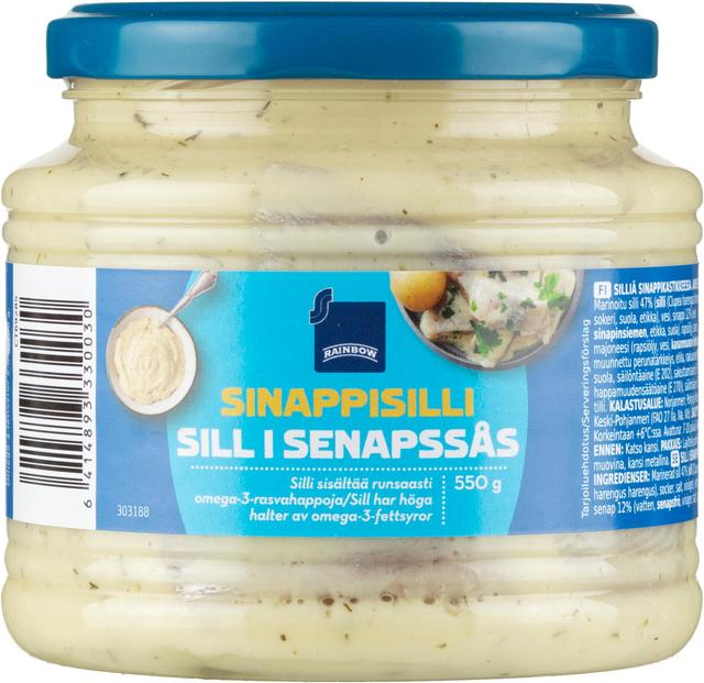 Rainbow sinappisilli 550g