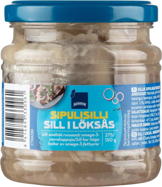 Rainbow sipulisilli 275g/120g
