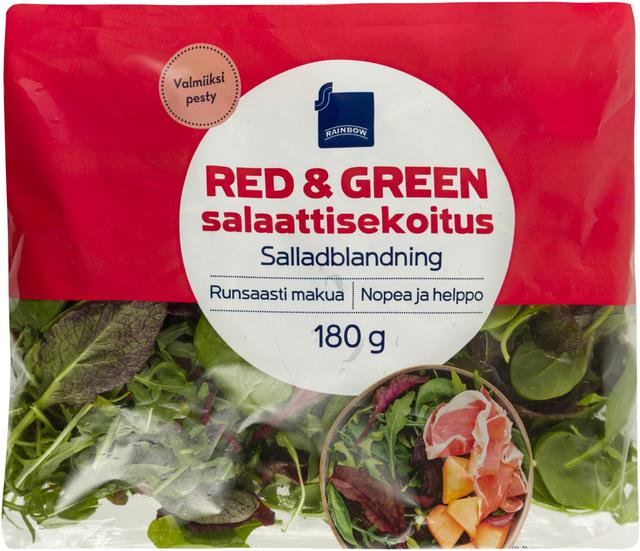 Rainbow salaattisekoitus red & green 180g